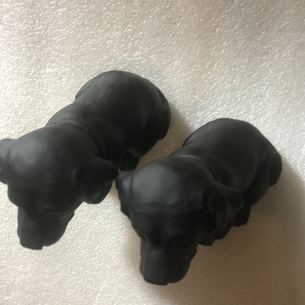 Black Welcome dogs -sets of 2 - Picture 3 of 16